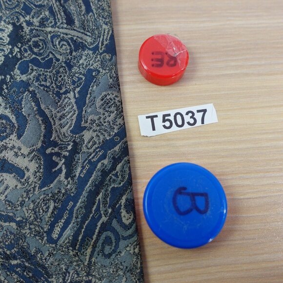 HIROKO KOSHINO HOMME Neck Tie Mens Blue Paisley Silk Luxury Japanese‎ Designer - Picture 13 of 13